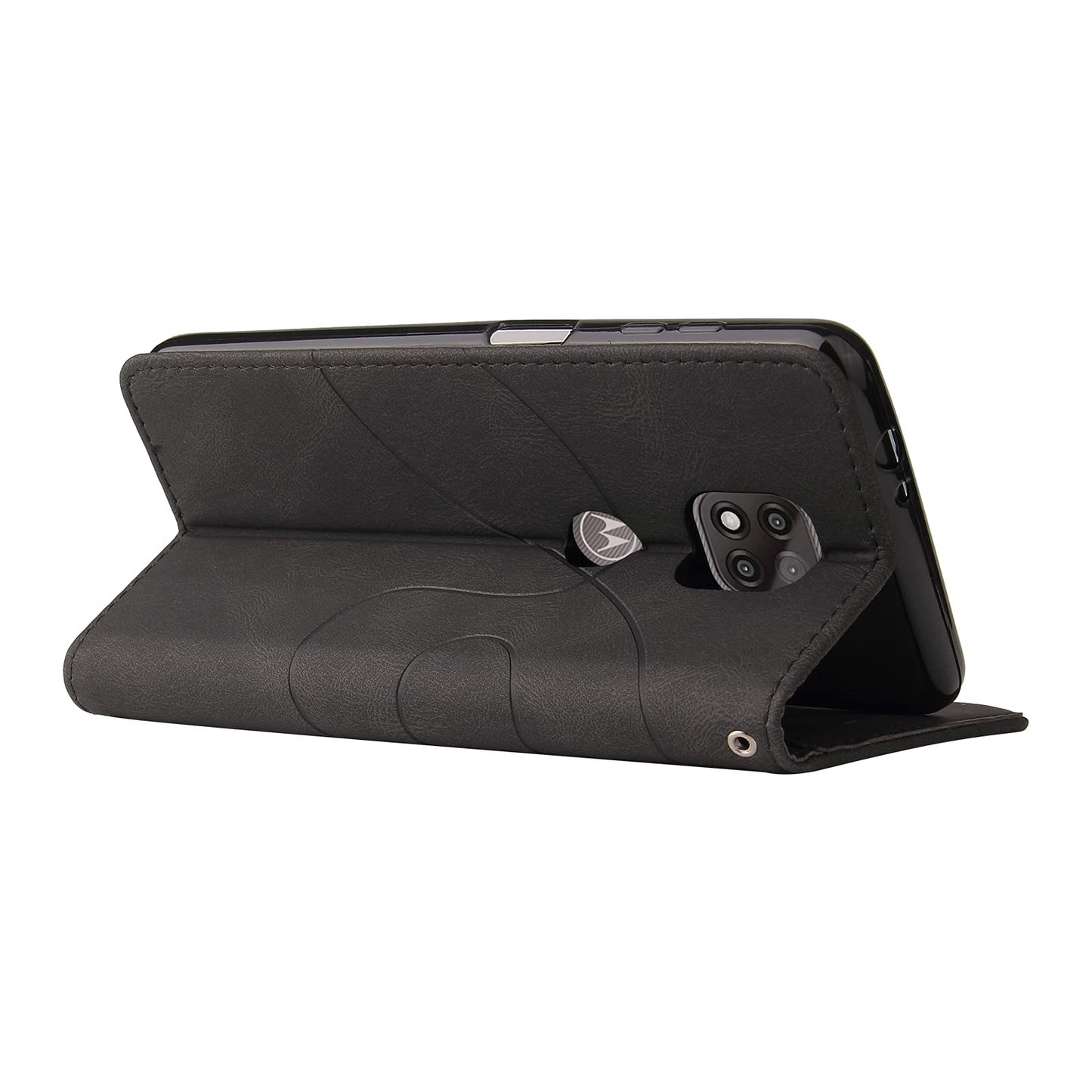 Preklopna torbica z režami za kartice Motorola Moto G9 Power črna