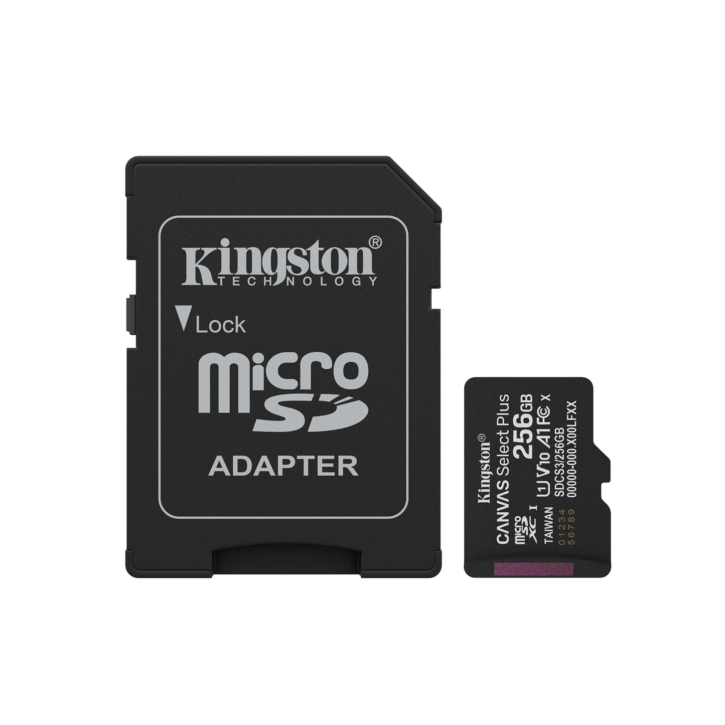 Spominska kartica microSDXC Kingston 256 GB, 150 MB/s + adapter