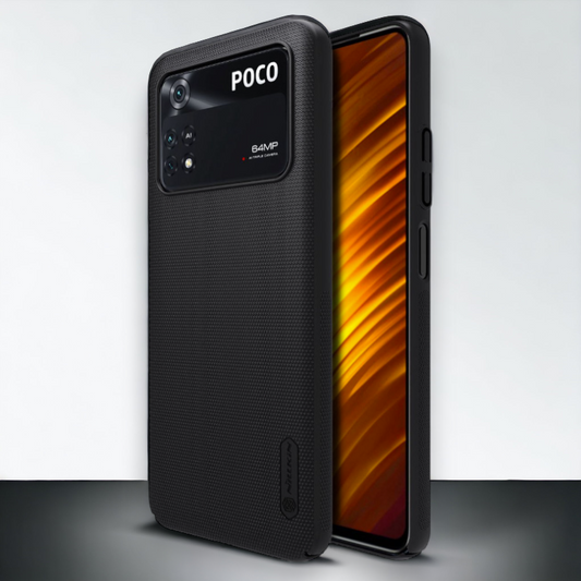 Ovitek "Nillkin Super Frosted" za Xiaomi Poco M4 Pro 4G - črna – Črna / PC