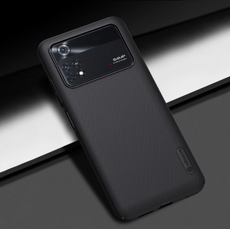 Ovitek "Nillkin Super Frosted" za Xiaomi Poco M4 Pro 4G - črna