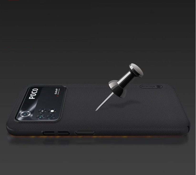 Ovitek "Nillkin Super Frosted" za Xiaomi Poco M4 Pro 4G - črna