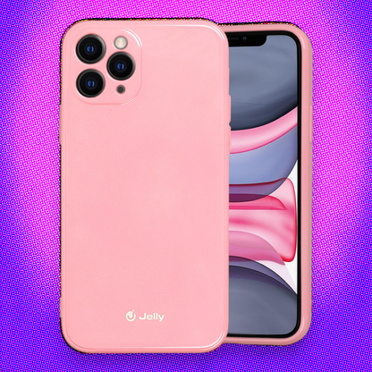 Silikonski ovitek "Jelly" za iPhone 13 Pro Max - Svetlo roza – Svetlo roza / TPU silikon