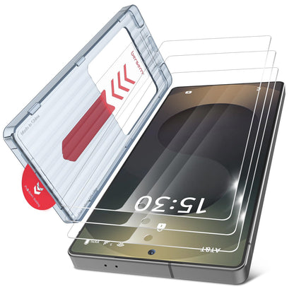 BERSEM Screen Protector for Samsung Galaxy S25 Ultra – 3× pack + Camera Protector + Installation Tray