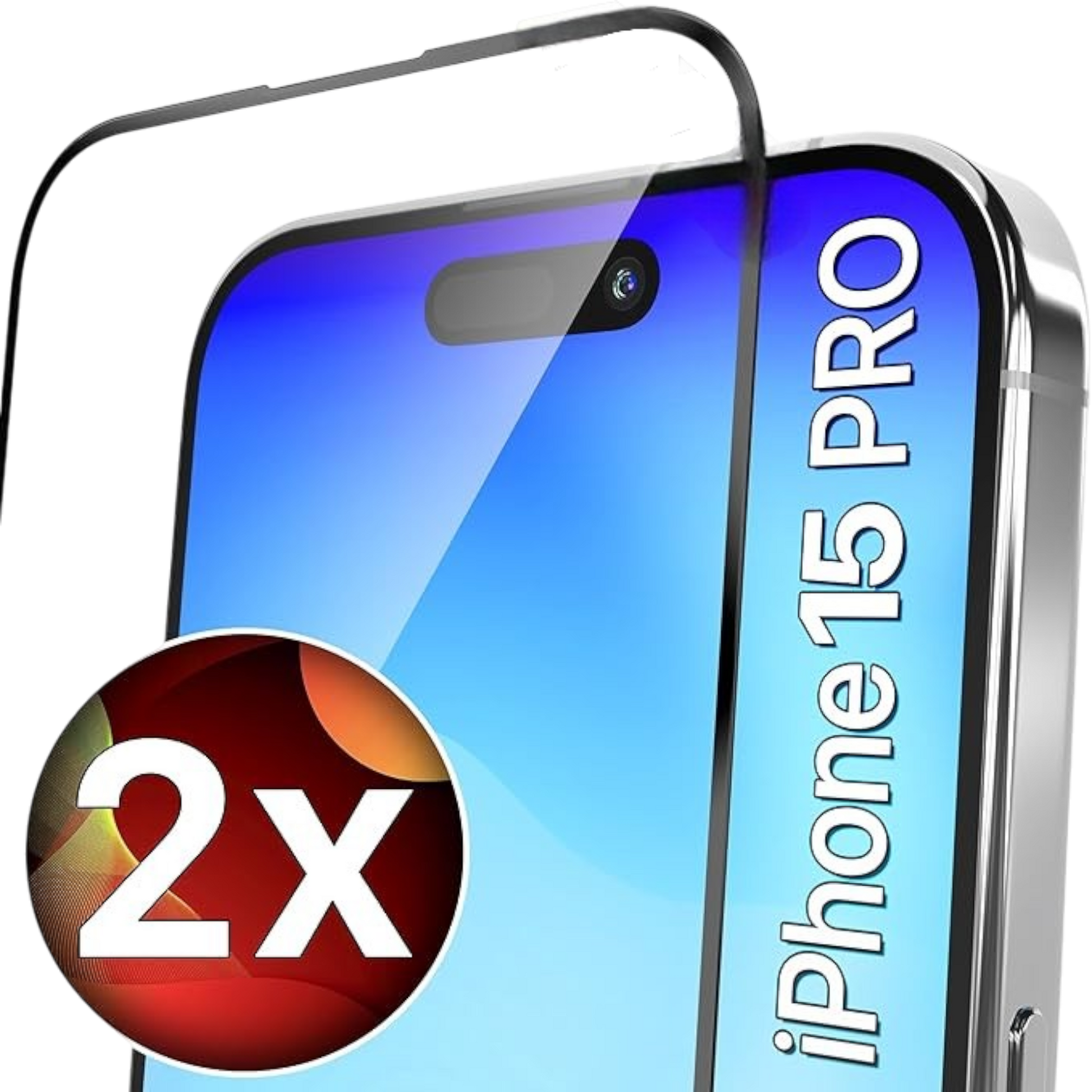 Zaščitno steklo "UTECTION" iPhone 15 Pro (2 kosa) – Infostyle