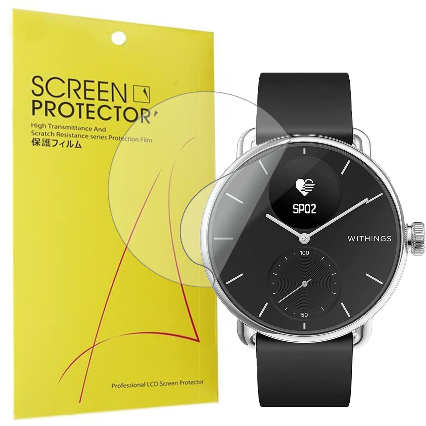 Blueshaweu TPU Zaščitna Folija za Withings ScanWatch 38/42mm – HD Prozorna (6 Kosov)