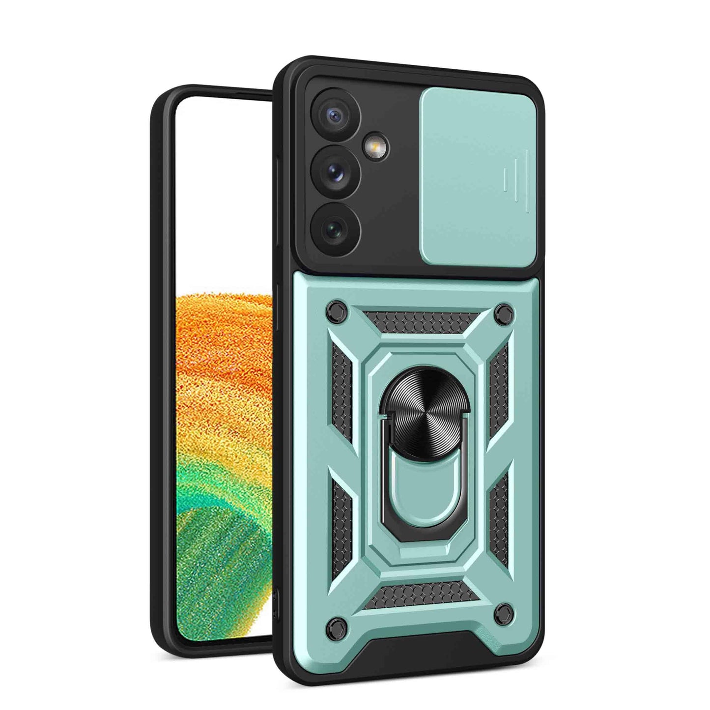 Ovitek za Xiaomi Mi 11 Lite / 11 Lite 5G NE – 360° stojalo, drsna zaščita kamere, zelena
