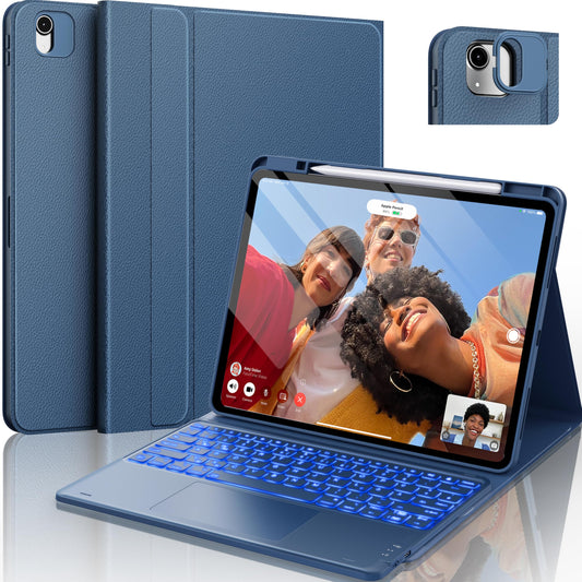 CHESONA ovitek + tipkovnica iPad Air 13 Pro 12.9 modra