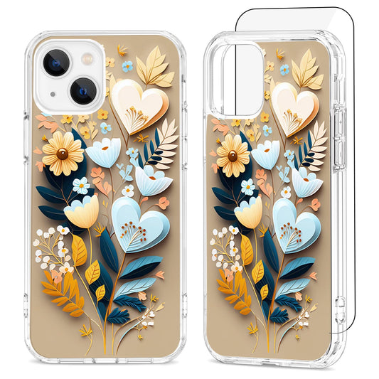 Ovitek »Windmill Flower« + zaščitno steklo za iPhone 14 / 13