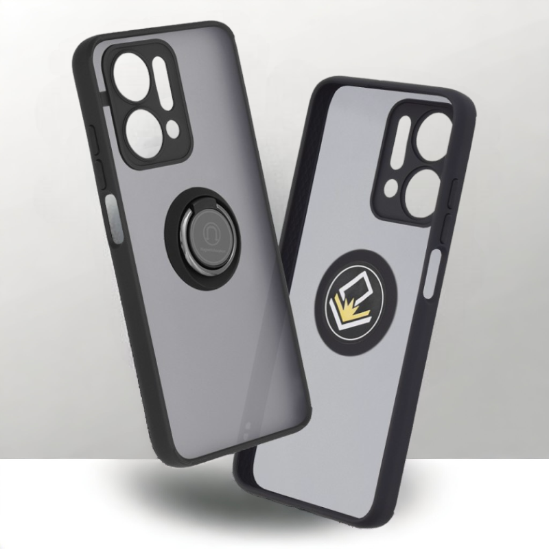 Ovitek za telefon "Glinth" za Honor X7a – Techsuit – Črna / PC + TPU silikon