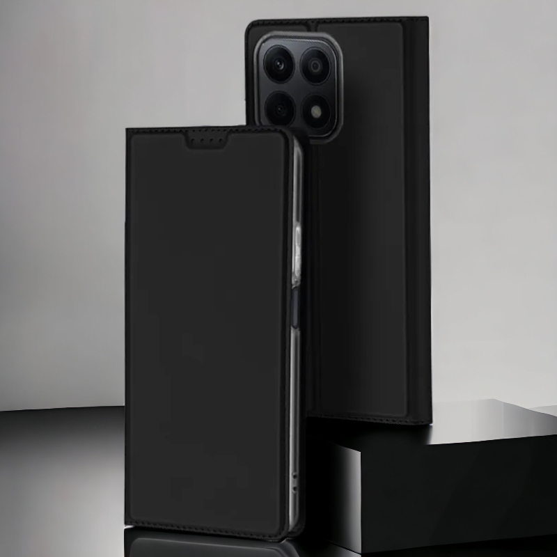 Premium preklopna torbica "SKIN Pro" za Honor X8a – Dux Ducis – Črna / Umetno usnje + TPU silikon