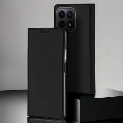 Premium preklopna torbica "SKIN Pro" za Honor X8a – Dux Ducis – Črna / Umetno usnje + TPU silikon