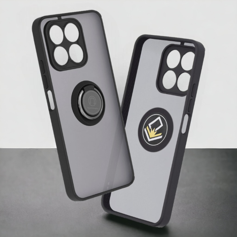 Ovitek za telefon "Glinth" za Honor X8a – Techsuit – Črna / PC + TPU silikon