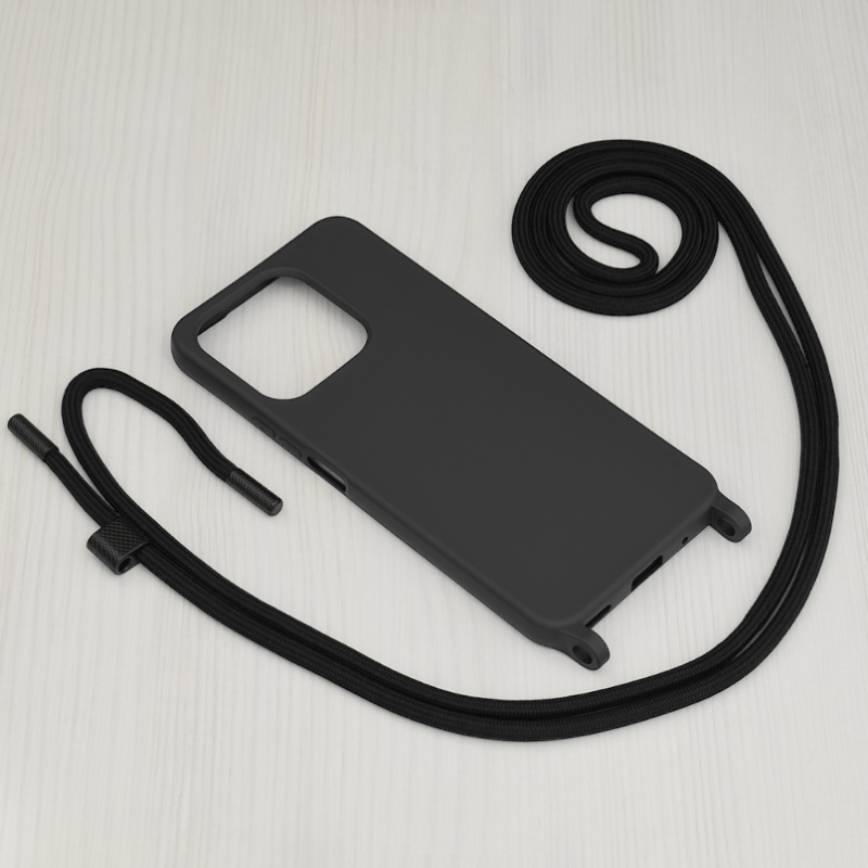Silikonski ovitek "Crossbody Lanyard" za Honor X8a – Techsuit
