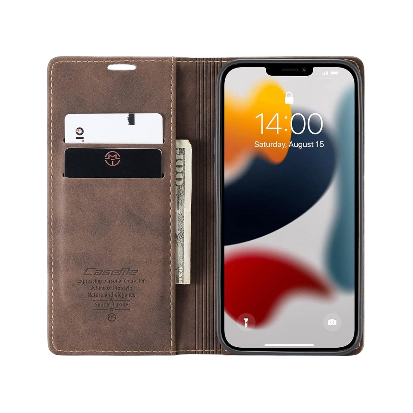 Preklopna torbica "mvced" za Xiaomi Poco X3 GT – Temno rjava