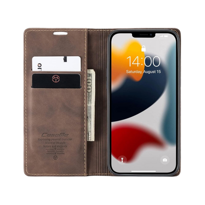 Preklopna torbica "mvced" za Xiaomi Poco X3 GT – Temno rjava