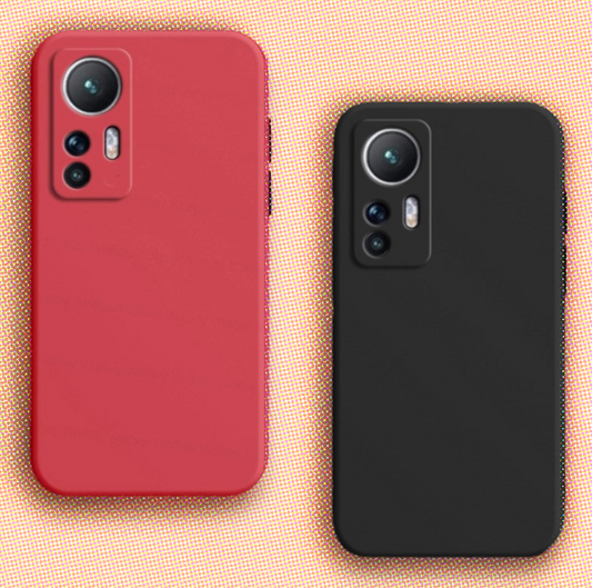 Silikonski ovitek "Lite" za Xiaomi 12 Pro – Vennus – Črna / Silikon