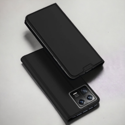 Premium preklopna torbica "SKIN Pro" za Xiaomi Mi 13 – Dux Ducis – Črna / Umetno usnje + TPU silikon