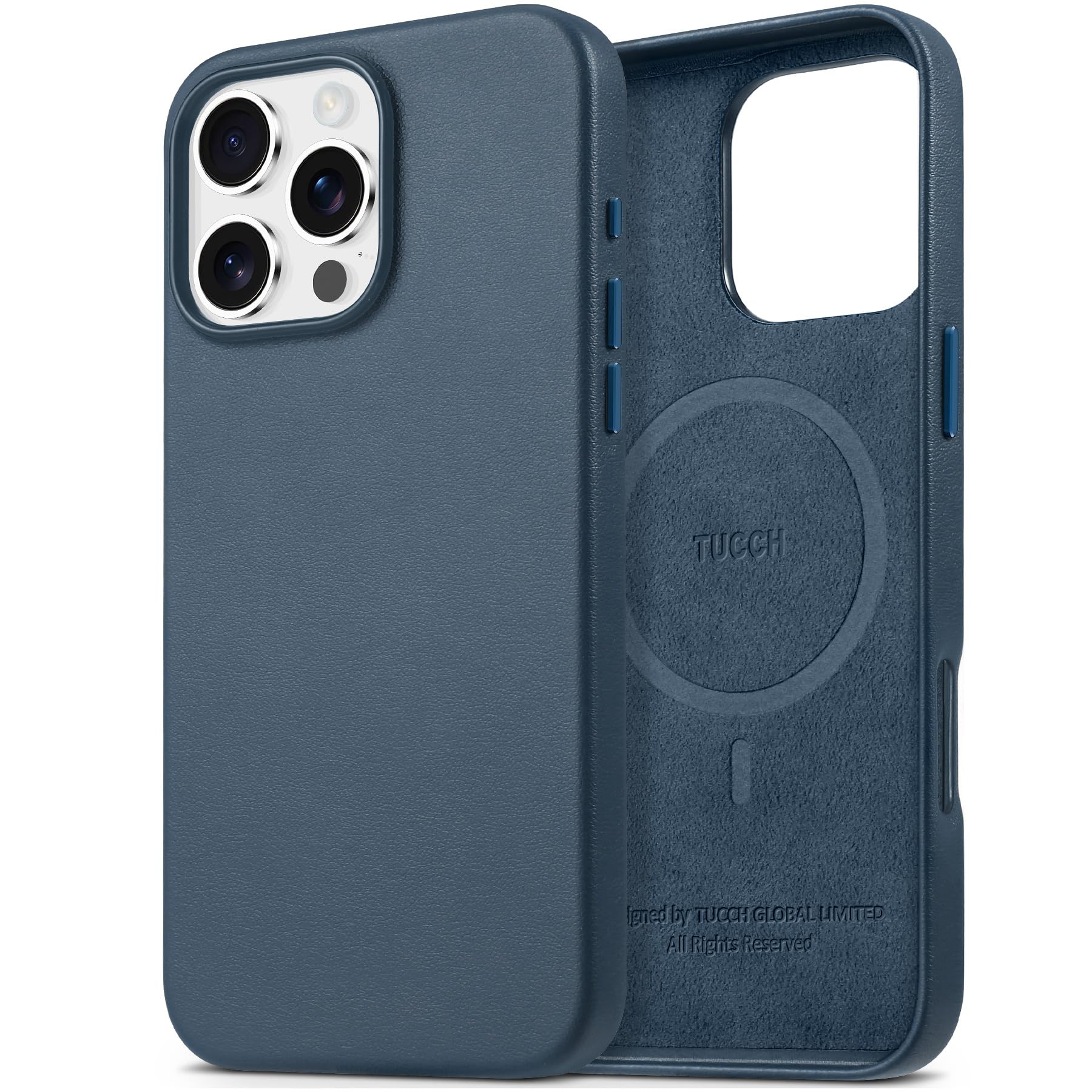 Magnetni ovitek TUCCH iPhone 16 Pro Max modra