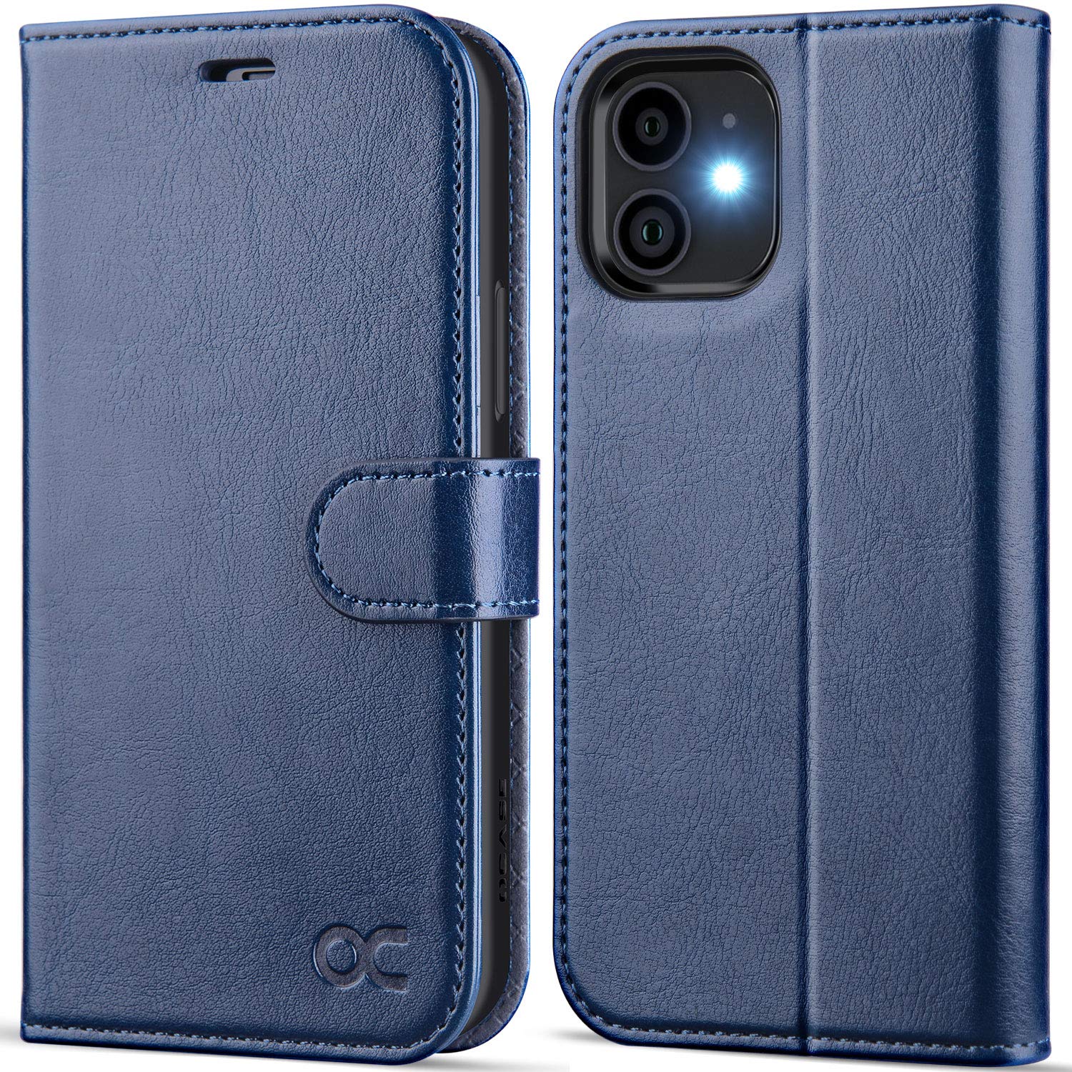 OCASE preklopna torbica iPhone 12 12 Pro temno modra