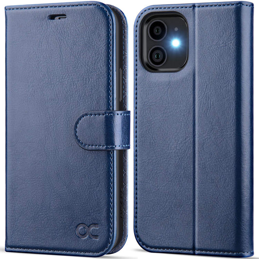 OCASE preklopna torbica iPhone 12 12 Pro temno modra
