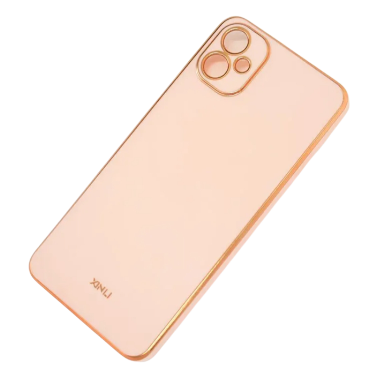 Ovitek za telefon "Gold frame" Samsung Galaxy A05 – Infostyle – Roza