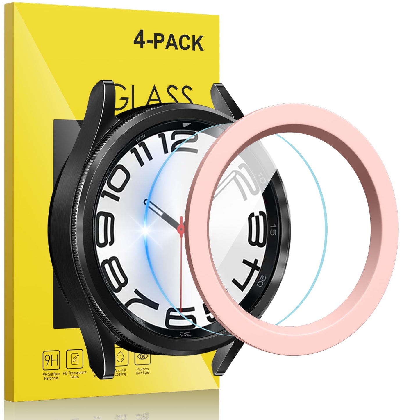 Zaščitno kaljeno steklo za Samsung Galaxy Watch 6 Classic 43mm – paket 4 kosov