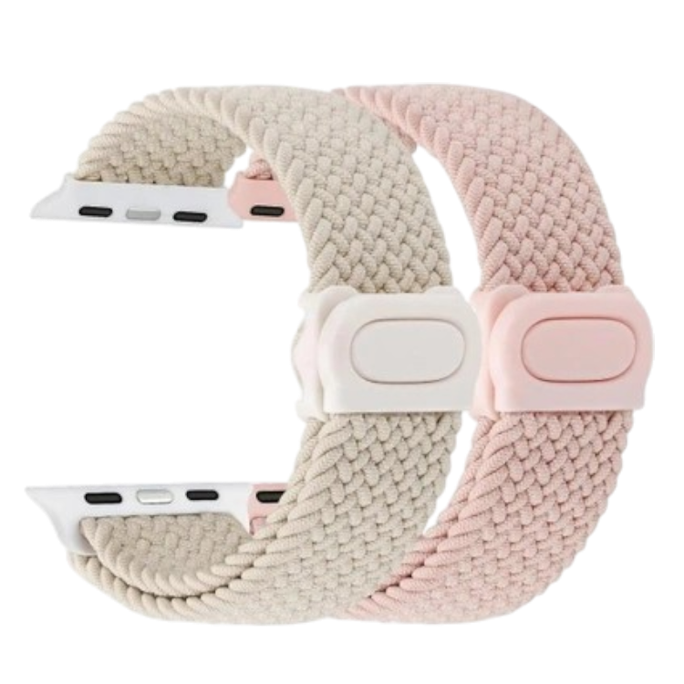 Pašček za uro "Nylon" Apple Watch 38/40/41mm, 2kos – Infostyle – Roza / Najlon