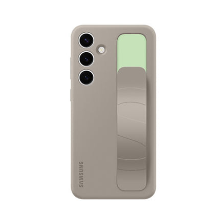 Uradni Samsung Standing Grip ovitek Taupe za Samsung Galaxy S24 Plus - Vojaška Zaščita Pred Padci