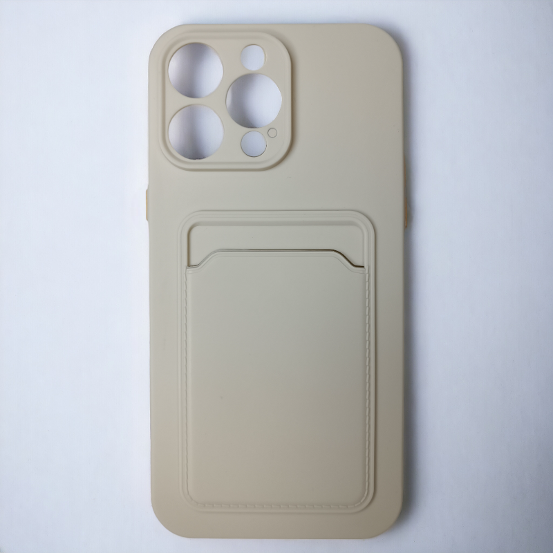 Silikonski ovitek "Card" za iPhone 14 Pro Max – Infostyle – Črna / TPU silikon