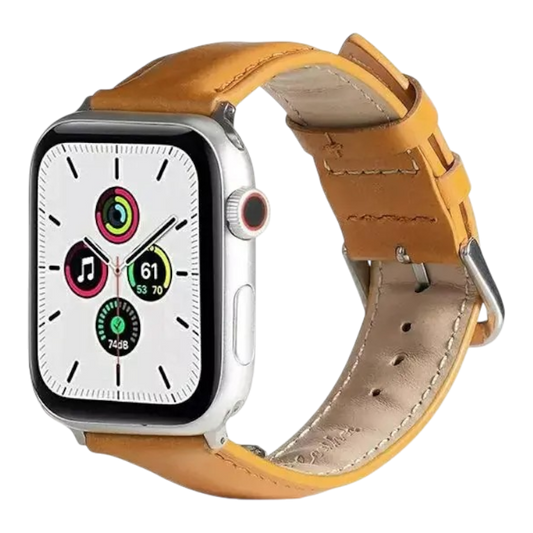 Pašček za Apple Watch 42/44/45/49mm, svetlo rjava – Beline – Svetlo rjava