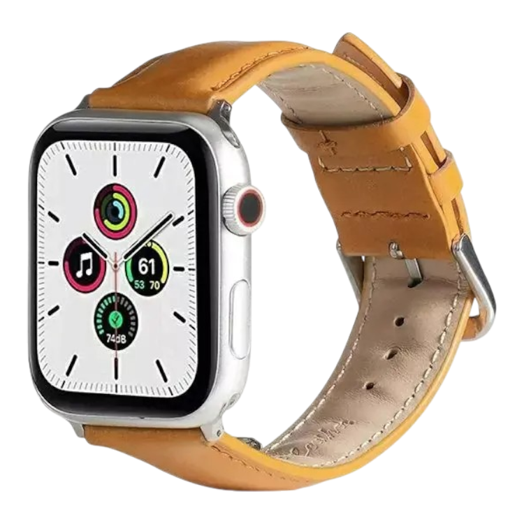 Pašček za Apple Watch 42/44/45 mm, svetlo rjava – Beline – Svetlo rjava