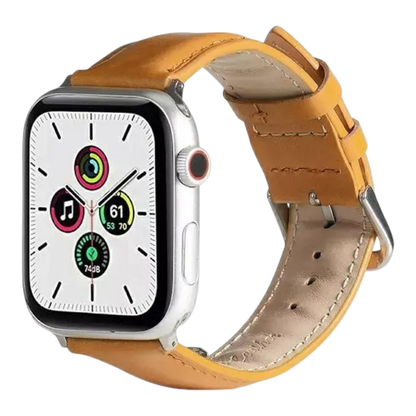 Pašček za Apple Watch 42/44/45 mm, svetlo rjava – Beline – Svetlo rjava
