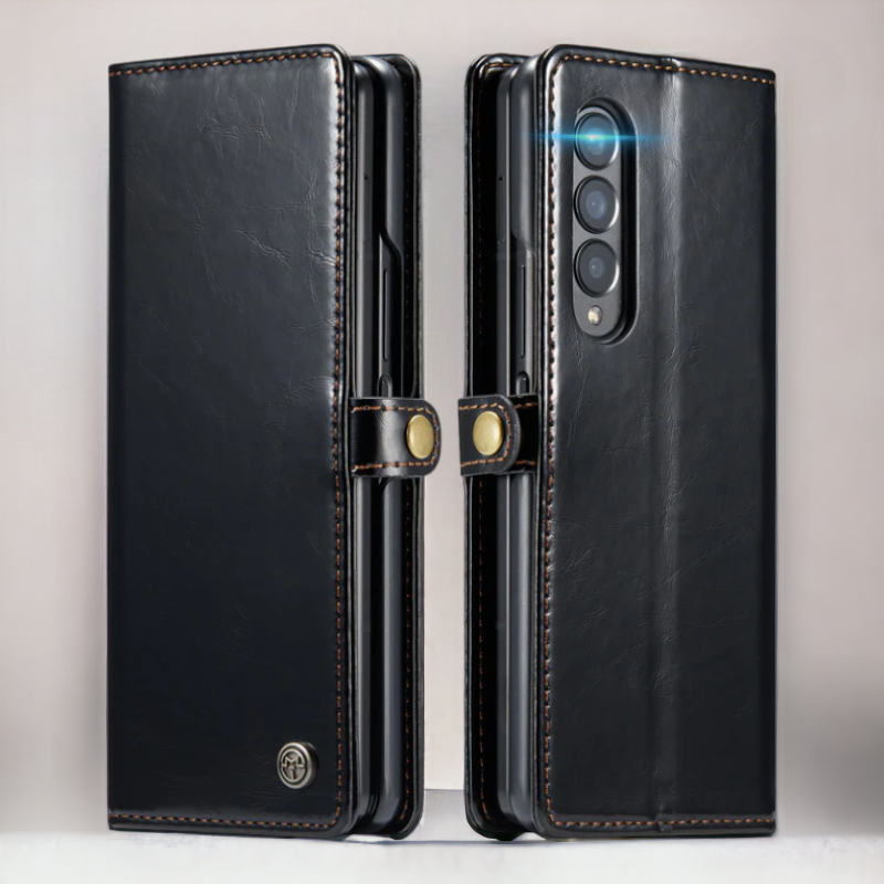 Preklopna torbica "Excelsior" za telefon Samsung Z Fold 4 – Nillkin – Črna / Umetno usnje + PC
