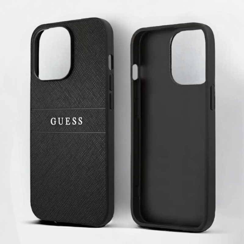 Ovitek Guess "silver black" za iPhone 14 Plus/ 15 Plus (GUHCP14MPSASBBK)