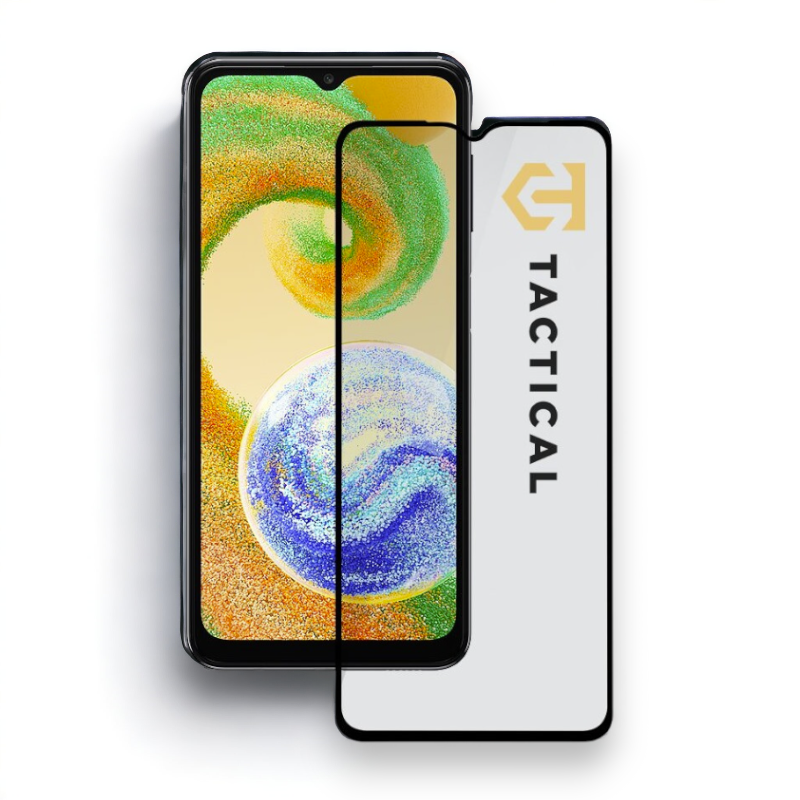 Zaščitno steklo "Glass Shield 5D" za Samsung Galaxy A04s - črna obroba – Tactical