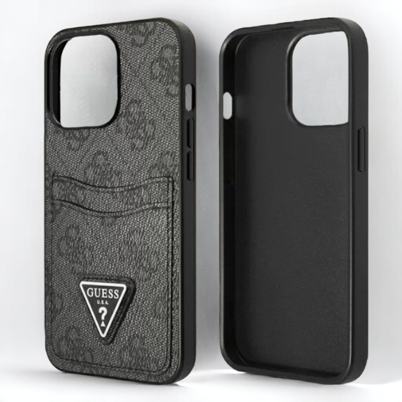 Ovitek Guess "Triangle Logo" za iPhone 13/13 Pro - črna (GUHCP13LP4TPK)