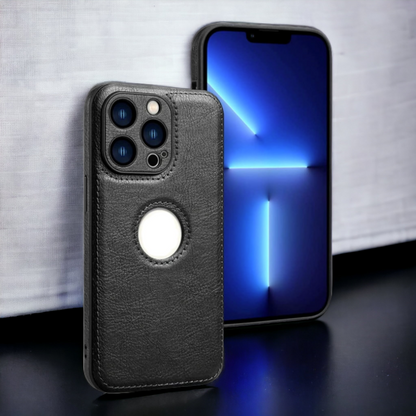 Ovitek "Leather" za iPhone 13/14/15 – Infostyle – Rjava / Umetno usnje + TPU silikon