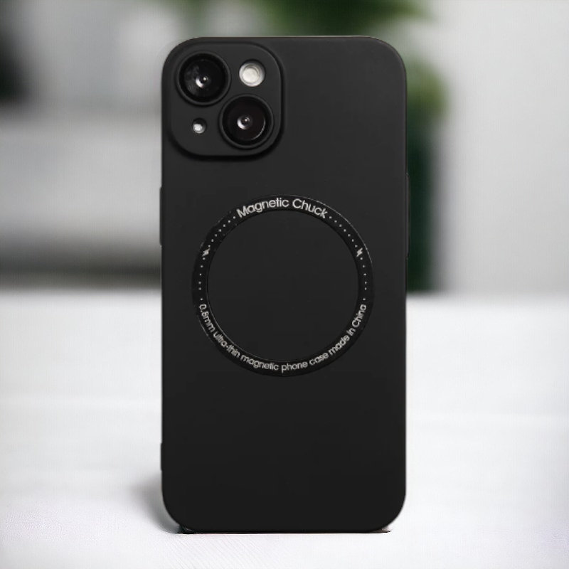 Silikonski ovitek "Chuck" s tehnologijo MagSafe za iPhone 14 Pro – Infostyle – Temno zelena / PC