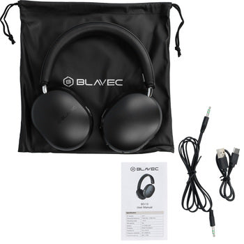Blavec BO-13 Bass Aceonix ANC Bluetooth Over-Ear Headphones – Hi-Res, 40h, Black