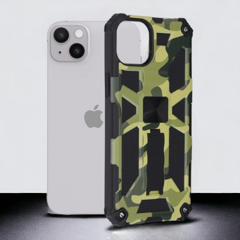Ovitek "Blazor Military" za iPhone 14 Plus – Infostyle – Zelena / PC + TPU silikon