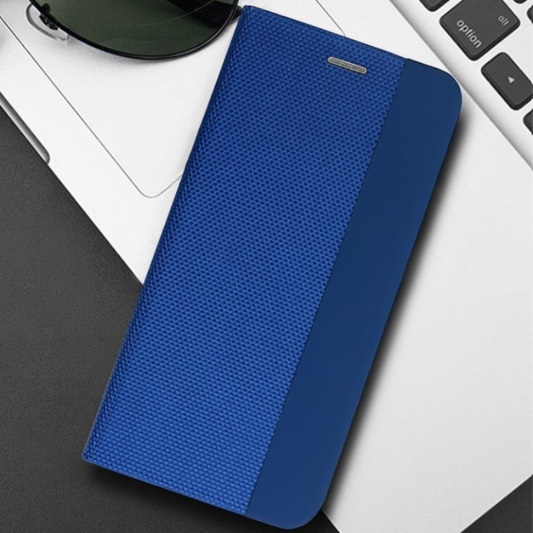 Preklopna torbica "Sensitive" za Xiaomi Redmi 7A - Modra – Vennus – Temno modra / Umetno usnje + TPU silikon