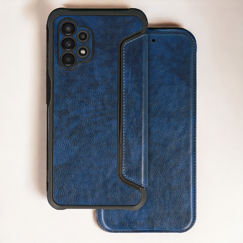 Preklopna torbica "Razor Leather" za Samsung Galaxy A33 5G – Infostyle – Rjava / Ekološko usnje + TPU silikon