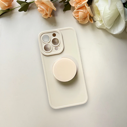 Silikonski ovitek "Popsocket" za iPhone 13 Pro – Infostyle – Temno zelena / TPU silikon