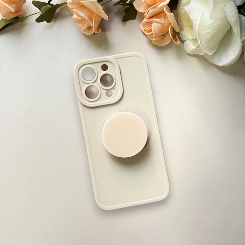 Silikonski ovitek "Popsocket" za iPhone 13 Pro Max – Infostyle – Temno zelena / TPU silikon