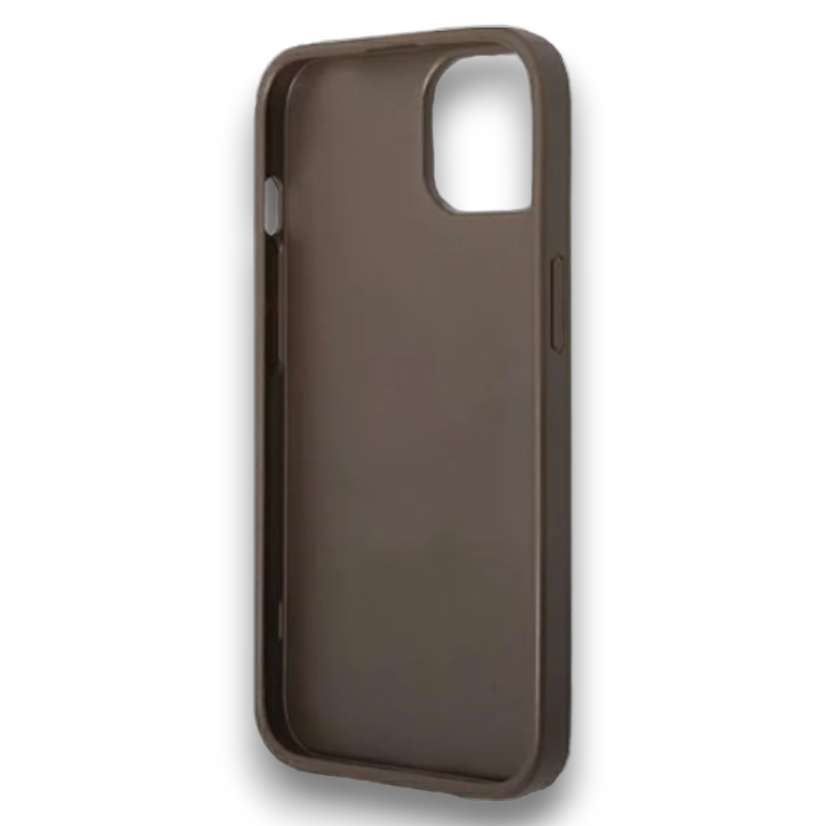 Ovitek Guess "brown stripe" za iPhone 14 Plus/ 15 Plus (GUHCP14MG4GLBR)