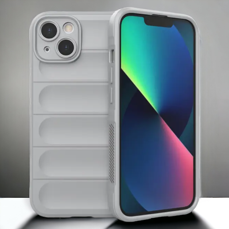 Silikonski ovitek "Valovi" za iPhone 12 Pro Max – Infostyle – Temno roza / TPU silikon