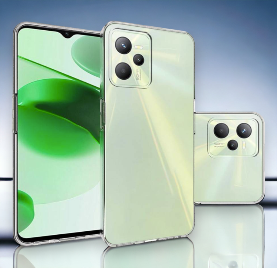 Silikonski ovitek za Realme C35 (2mm) - Prozorna – Infostyle – Prozorna / Silikon
