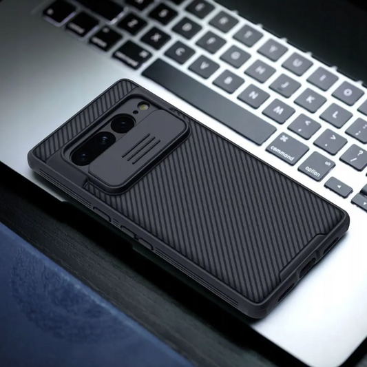 Ovitek "Nillkin Camshield Pro" za Google Pixel 7 Pro - črna – Črna / PC
