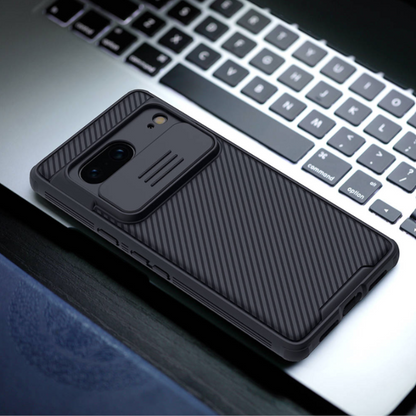 Ovitek "Nillkin Camshield Pro" za Google Pixel 7 - črna – Črna / PC