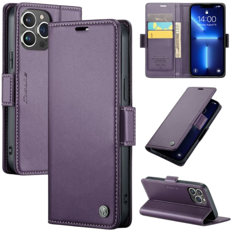 Preklopna torbica za iPhone 13 Pro Max, vijolična – Infostyle – Vijolična